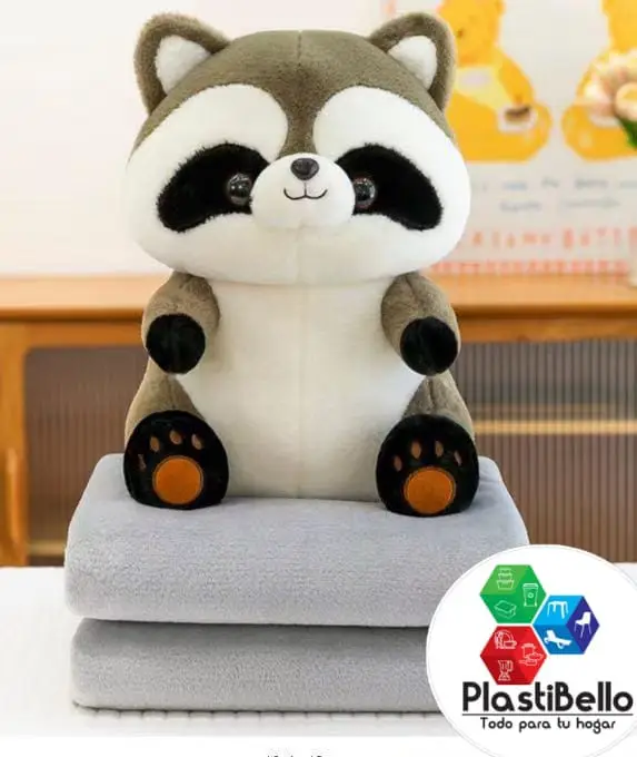 Peluche cobija mapache for home and business in Medellín